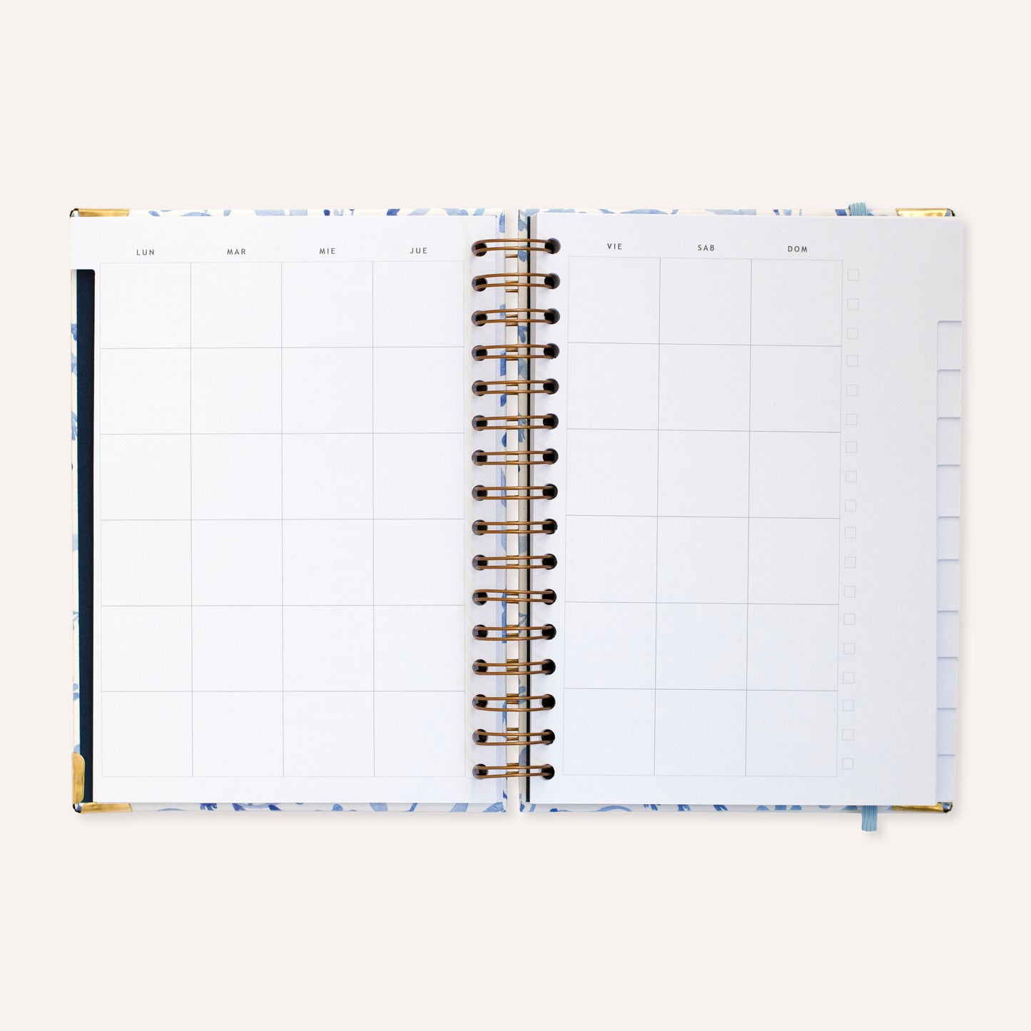 La Agenda Semanal sin fechas∙Jardín azul∙