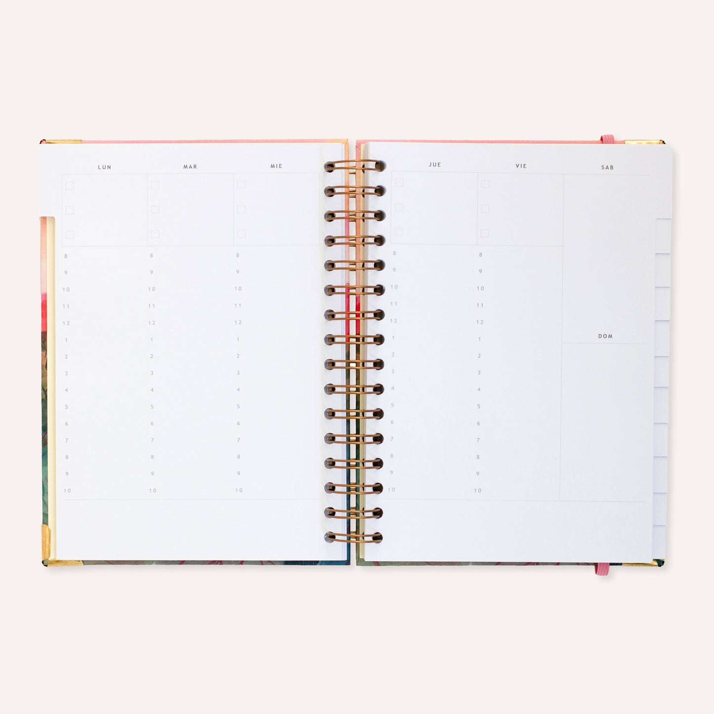 La Agenda Semanal sin fechas∙Amanecer∙