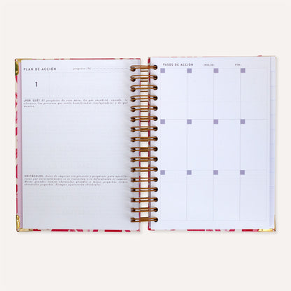 La Agenda Semanal sin fechas∙Jardín Rojo∙